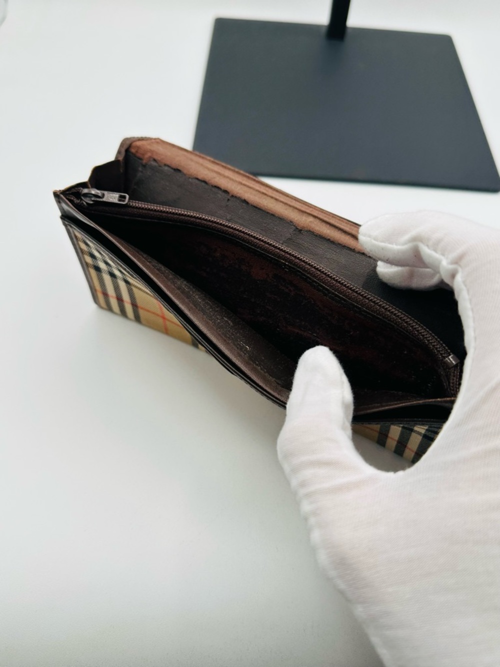 Burberry Vintage Long Plaid Wallet - Picture 8 of 12